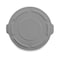 Rubbermaid Commercial Round Flat Top Lid, for 55gal Round BRUTE Containers, 26.75" dia, Gray FG265400GRAY - alternate 4